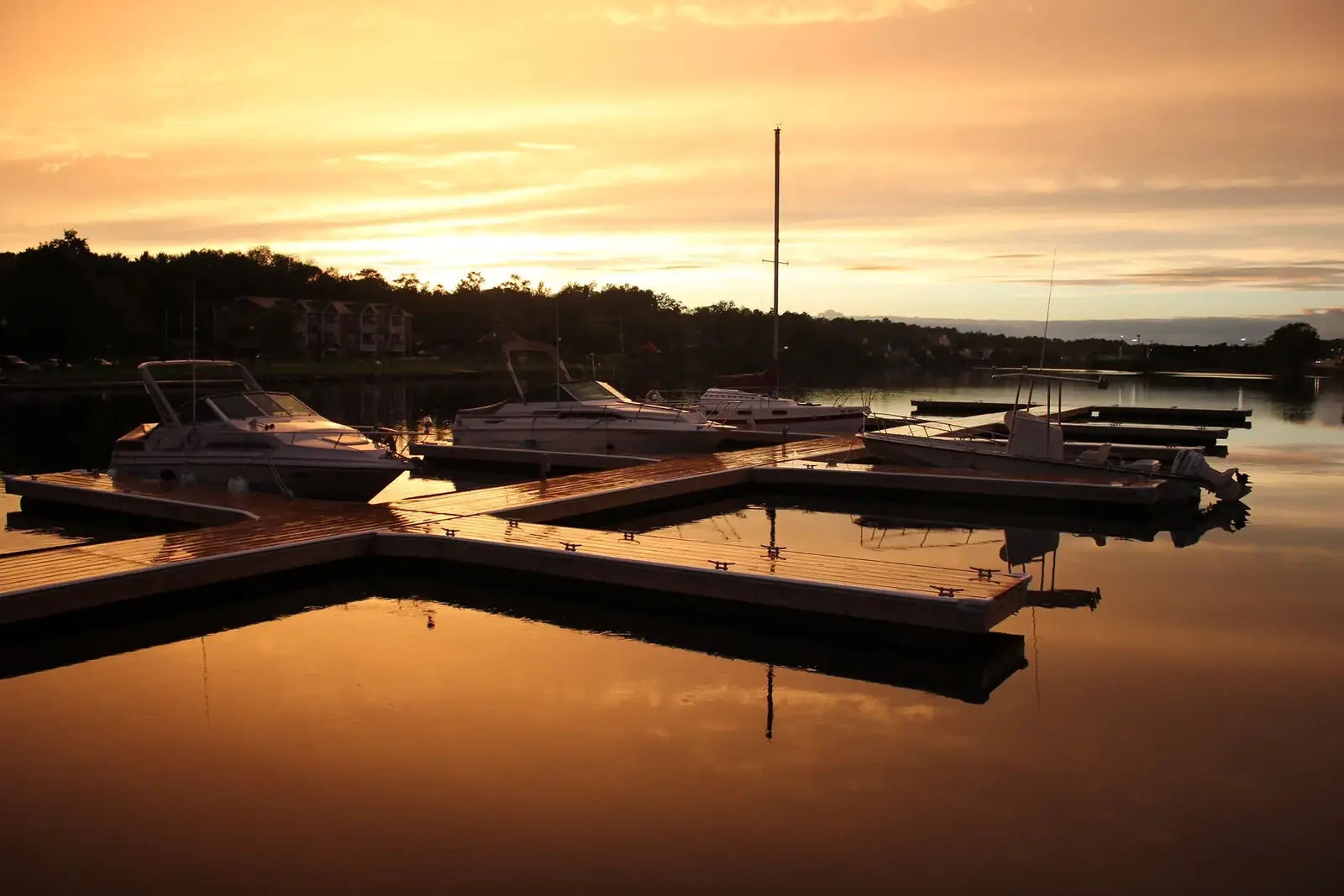 The marina in Bridgewater