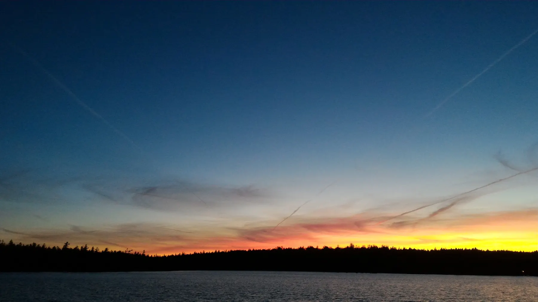 Sunset over Lewis Lake, Hammonds Plains